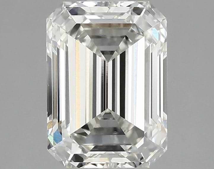 2.06 Carat Emerald Shaped Excellent Cut VVS2 IGI Certified Lab Grown Diamond