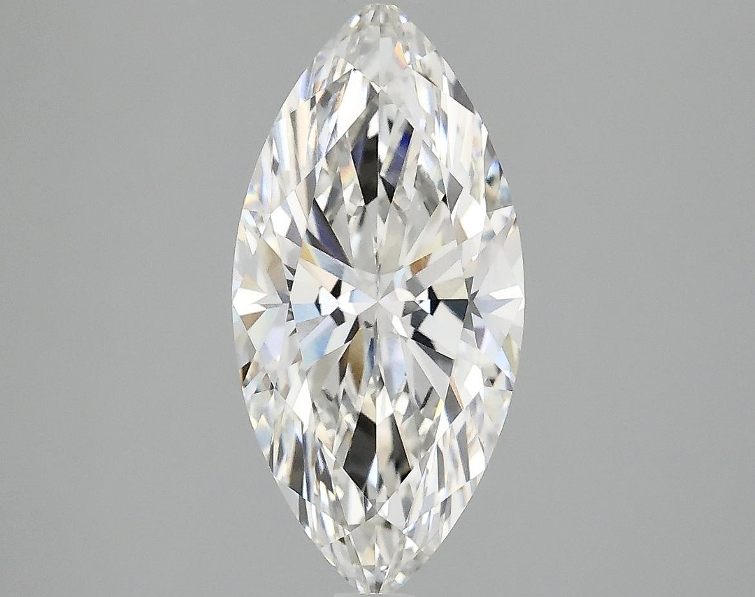 2.1 Carat Marquise Shaped Excellent Cut VVS2 IGI Certified Lab Grown Diamond