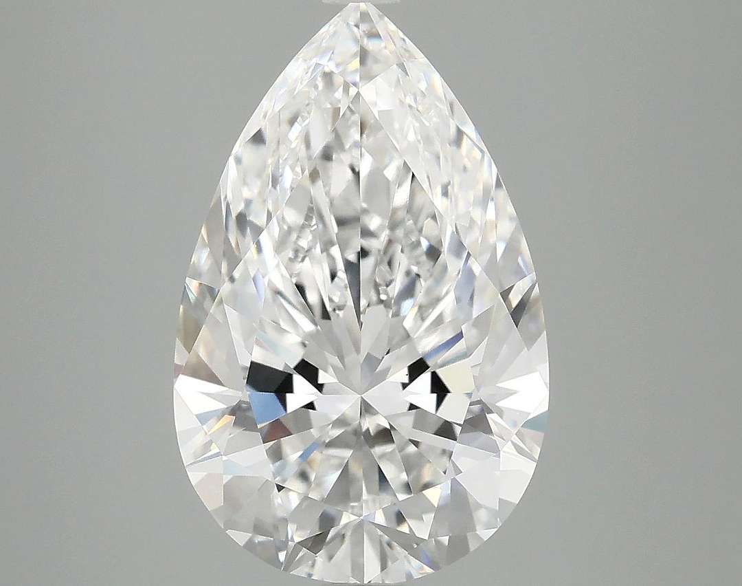 4.9 Carat Pear Shaped Ideal Cut VVS2 IGI Certified Lab Grown Diamond