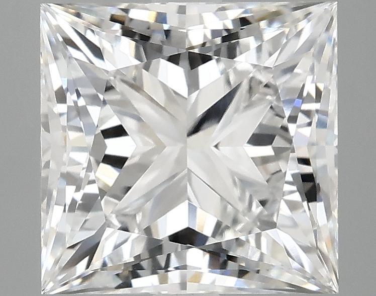 4.05 Carat Princess Shaped Ideal Cut VVS2 IGI Certified Lab Grown Diamond