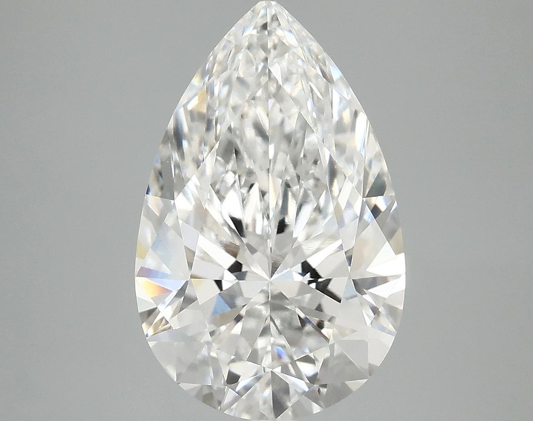 4.07 Carat Pear Shaped Ideal Cut VVS2 IGI Certified Lab Grown Diamond