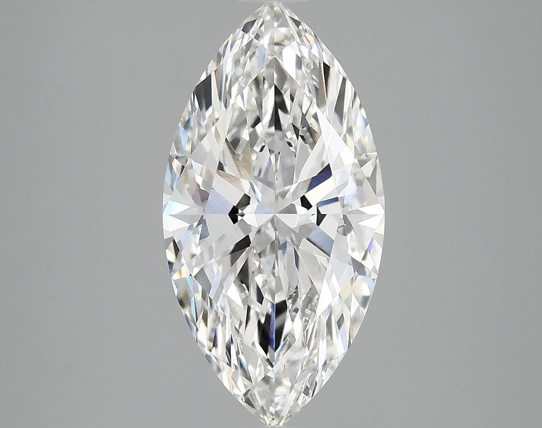 3.02 Carat Marquise Shaped Ideal Cut VVS2 IGI Certified Lab Grown Diamond