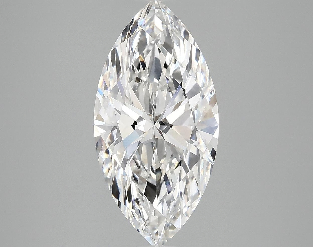 3.01 Carat Marquise Shaped Ideal Cut VVS2 IGI Certified Lab Grown Diamond