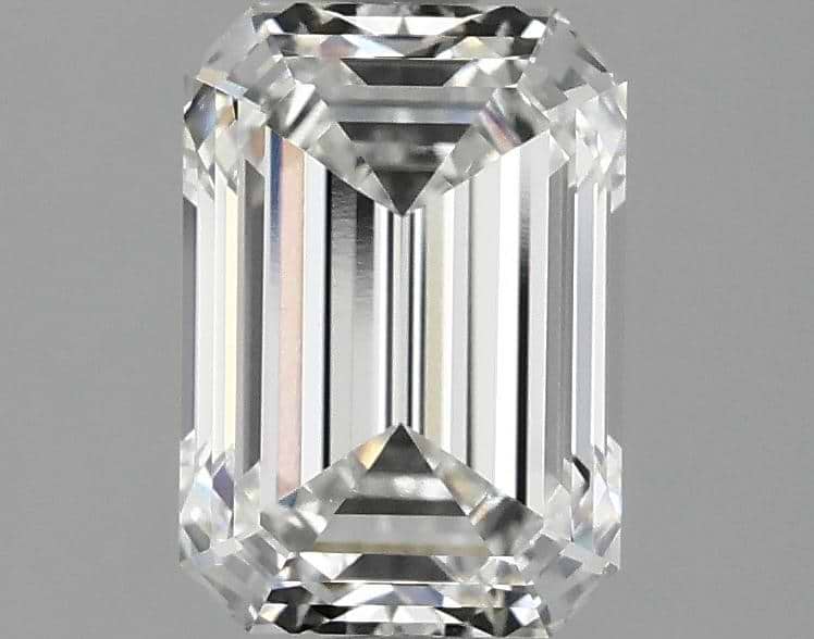 2.06 Carat Emerald Shaped Ideal Cut VVS2 IGI Certified Lab Grown Diamond