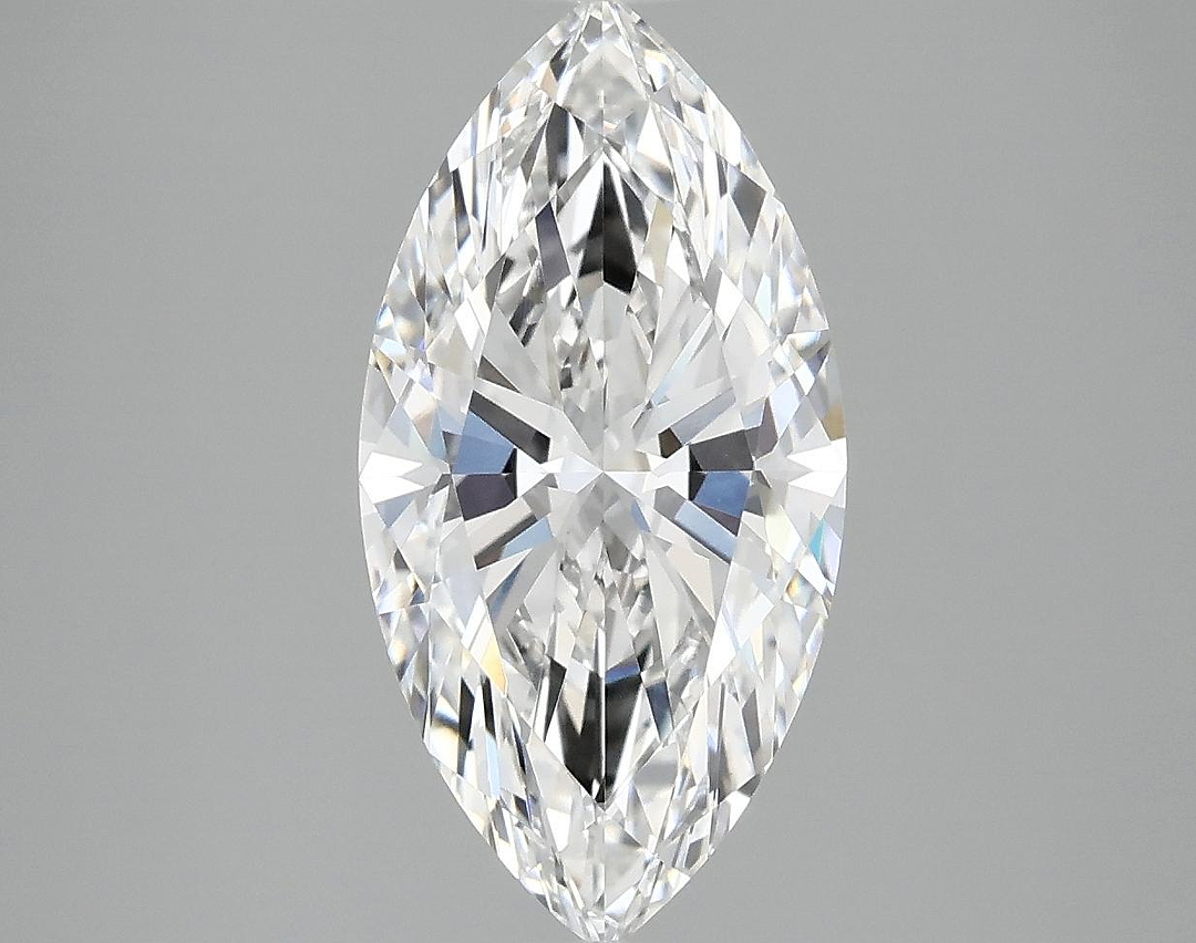 3.08 Carat Marquise Shaped Ideal Cut VVS2 IGI Certified Lab Grown Diamond