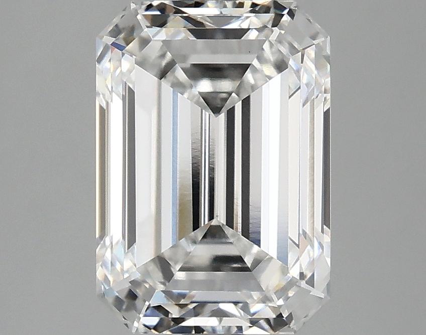 3.09 Carat Emerald Shaped Ideal Cut VVS2 IGI Certified Lab Grown Diamond
