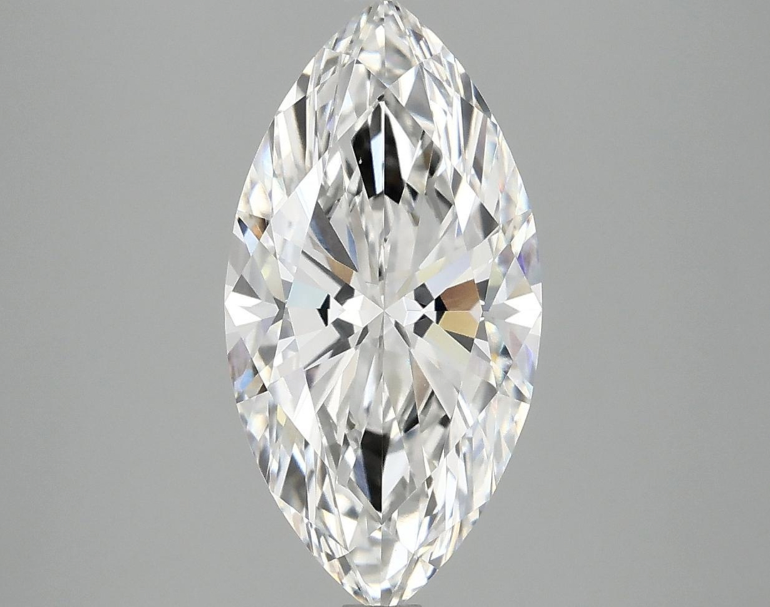 3.02 Carat Marquise Shaped Ideal Cut VVS2 IGI Certified Lab Grown Diamond