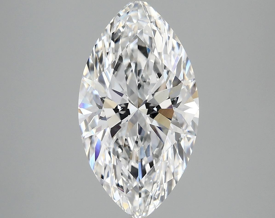 3.08 Carat Marquise Shaped Excellent Cut VVS2 IGI Certified Lab Grown Diamond