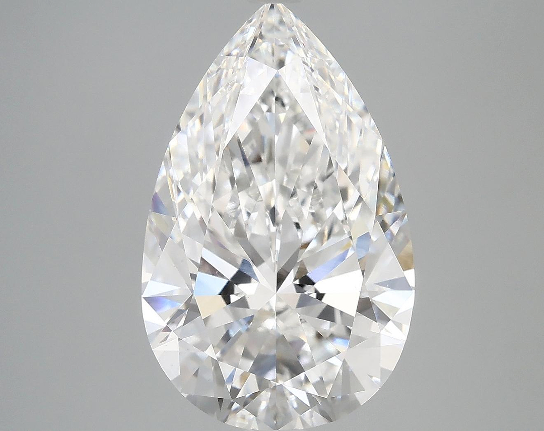 5.05 Carat Pear Shaped Ideal Cut VVS2 IGI Certified Lab Grown Diamond