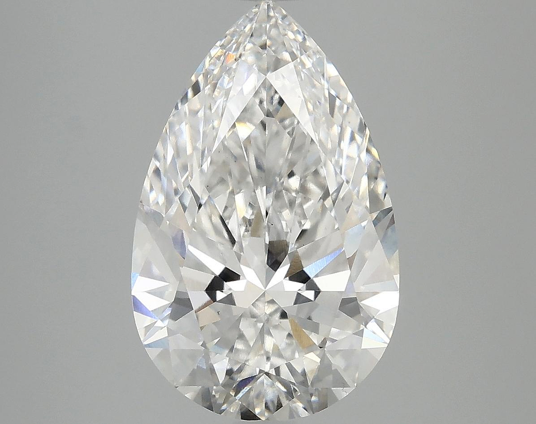 4.08 Carat Pear Shaped Ideal Cut VS1 GSI Certified Lab Grown Diamond
