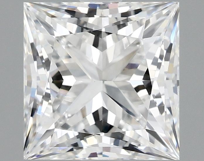1.86 Carat Princess Shaped Ideal Cut VVS2 IGI Certified Lab Grown Diamond