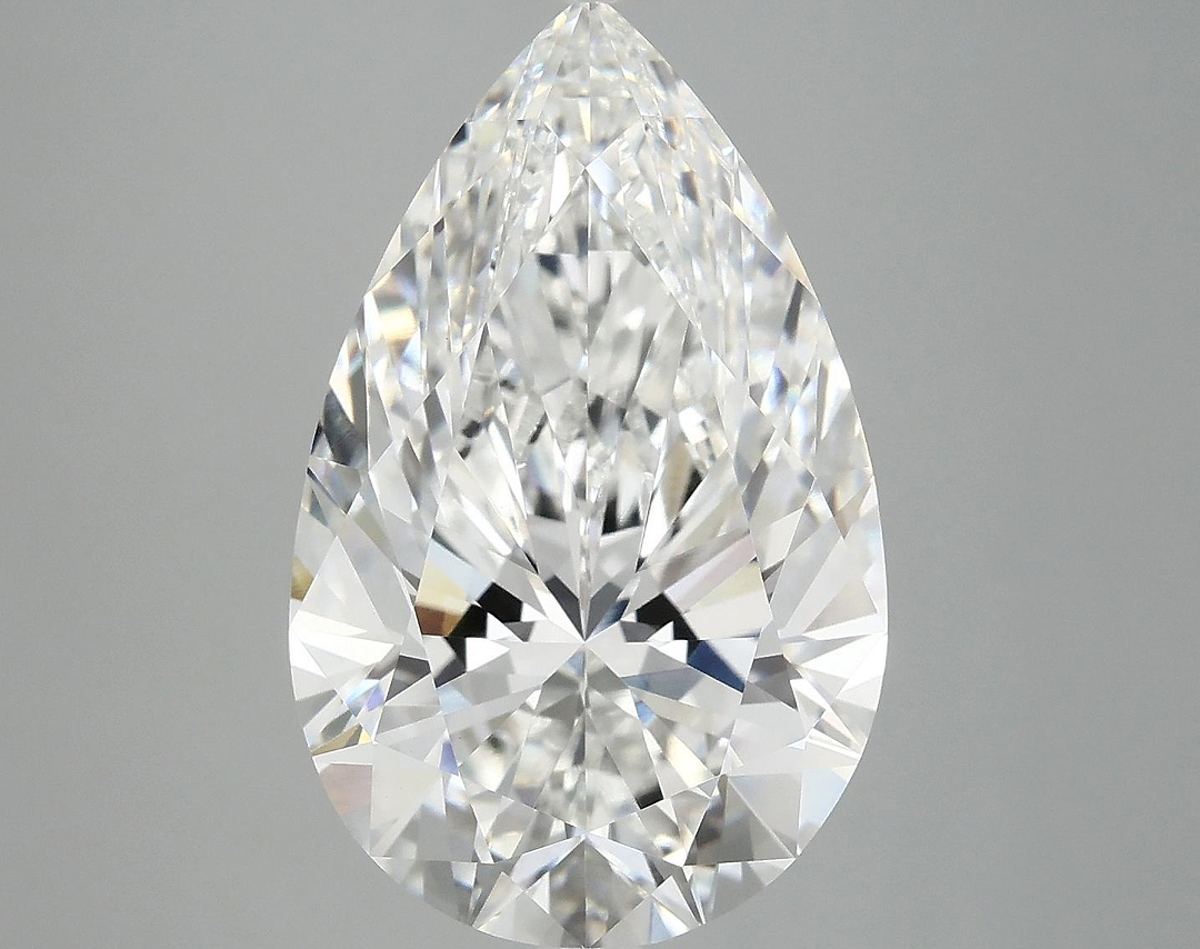 7.12 Carat Pear Shaped Ideal Cut VVS2 IGI Certified Lab Grown Diamond
