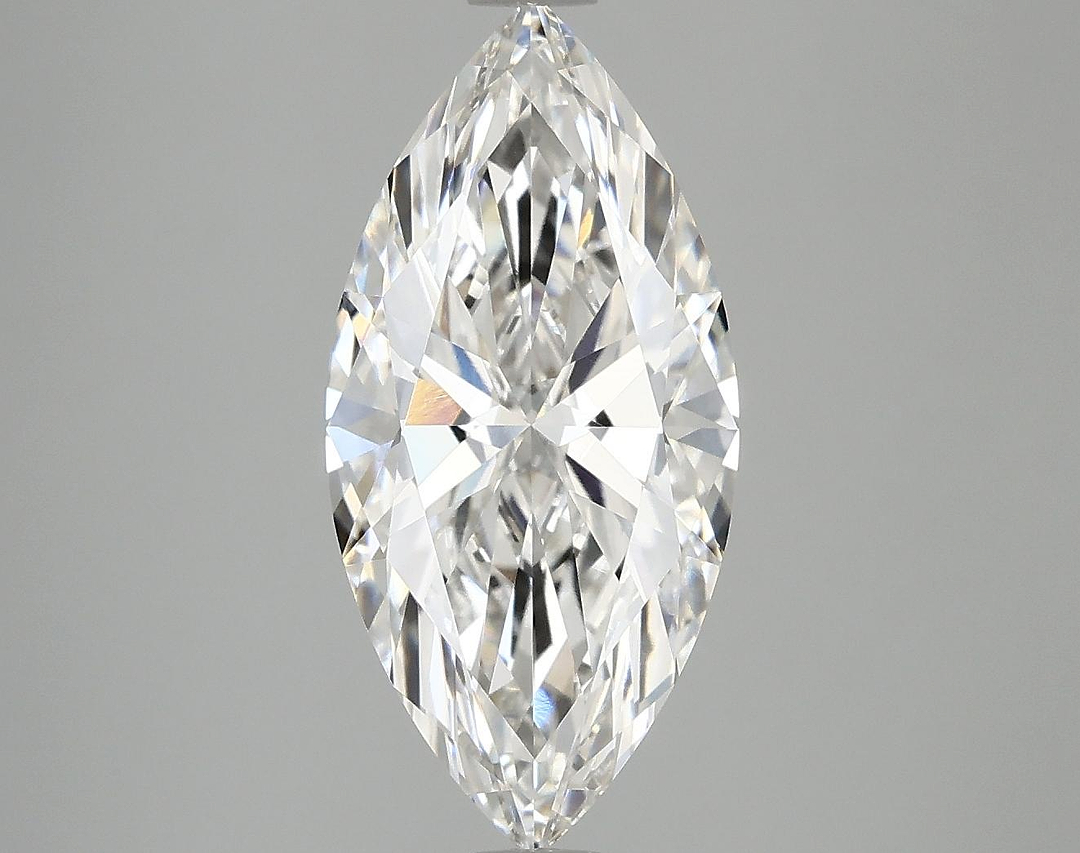 2.98 Carat Marquise Shaped Excellent Cut VVS2 IGI Certified Lab Grown Diamond
