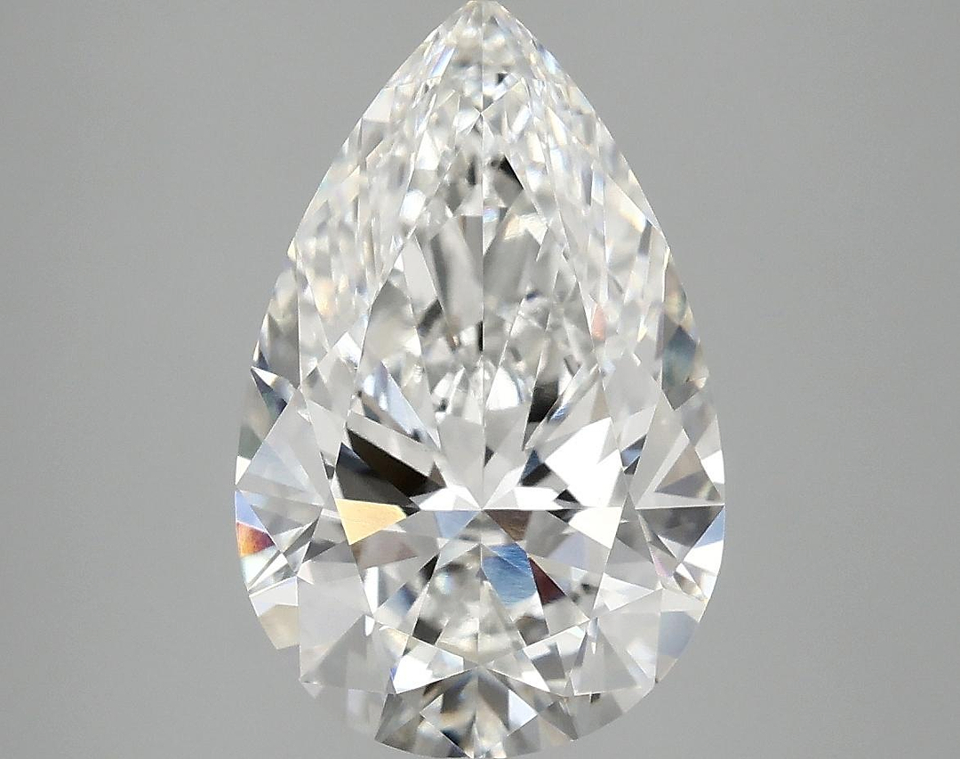3.81 Carat Pear Shaped Ideal Cut VVS2 IGI Certified Lab Grown Diamond
