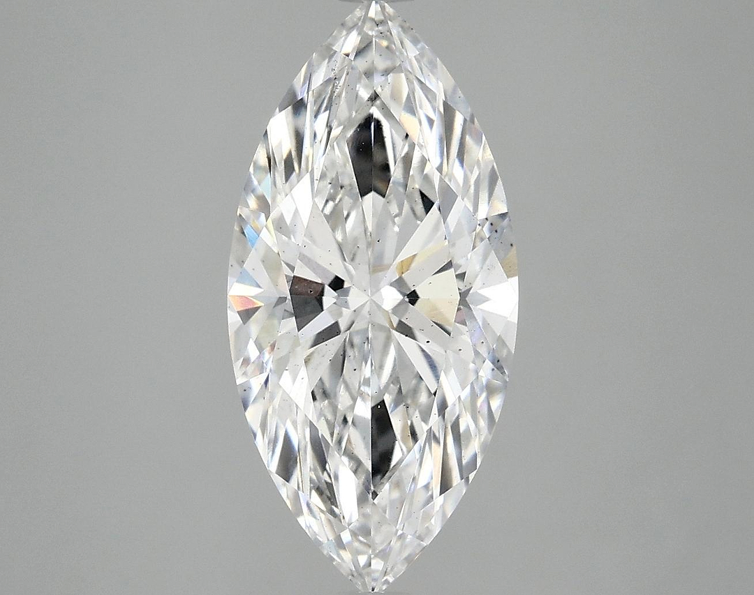 3.08 Carat Marquise Shaped Excellent Cut SI1 IGI Certified Lab Grown Diamond