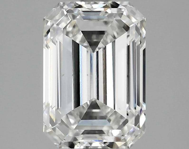 2.52 Carat Emerald Shaped Ideal Cut VS2 IGI Certified Lab Grown Diamond