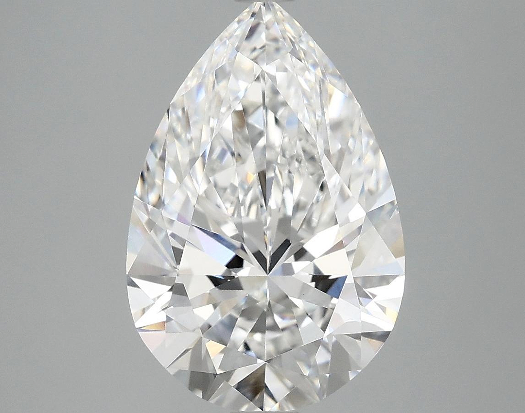 3.96 Carat Pear Shaped Excellent Cut VVS2 IGI Certified Lab Grown Diamond