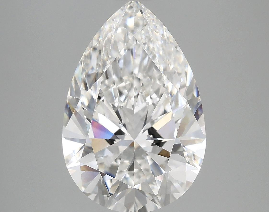 3.86 Carat Pear Shaped Excellent Cut VVS2 IGI Certified Lab Grown Diamond