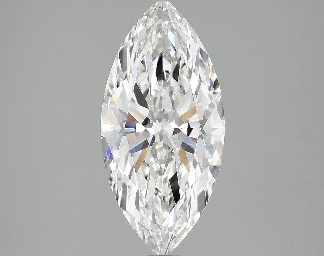 2.06 Carat Marquise Shaped Excellent Cut VVS2 IGI Certified Lab Grown Diamond