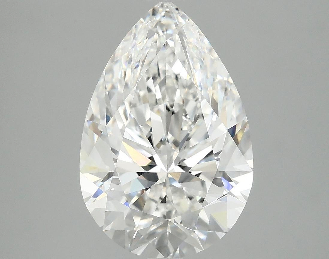 3.87 Carat Pear Shaped Excellent Cut VVS2 IGI Certified Lab Grown Diamond