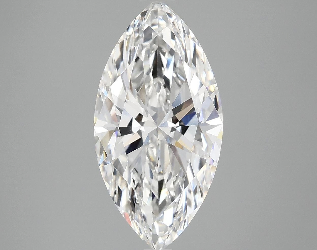 3.06 Carat Marquise Shaped Ideal Cut VVS2 IGI Certified Lab Grown Diamond