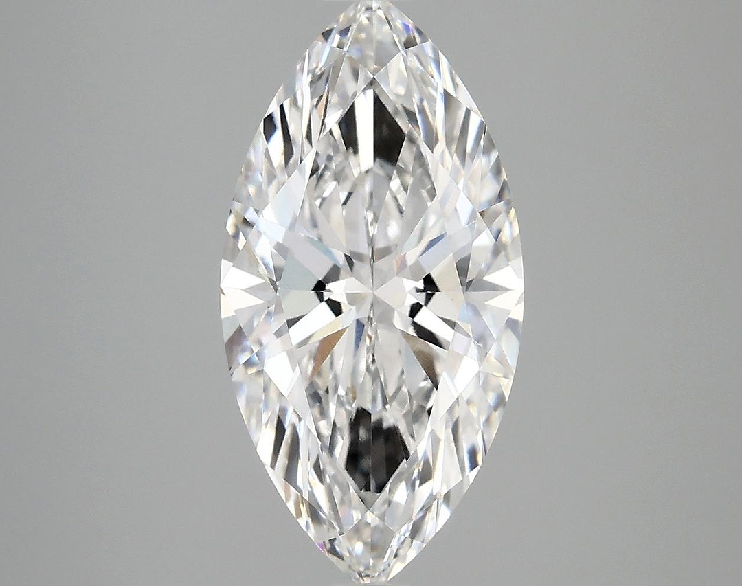 3.05 Carat Marquise Shaped Ideal Cut VVS2 IGI Certified Lab Grown Diamond