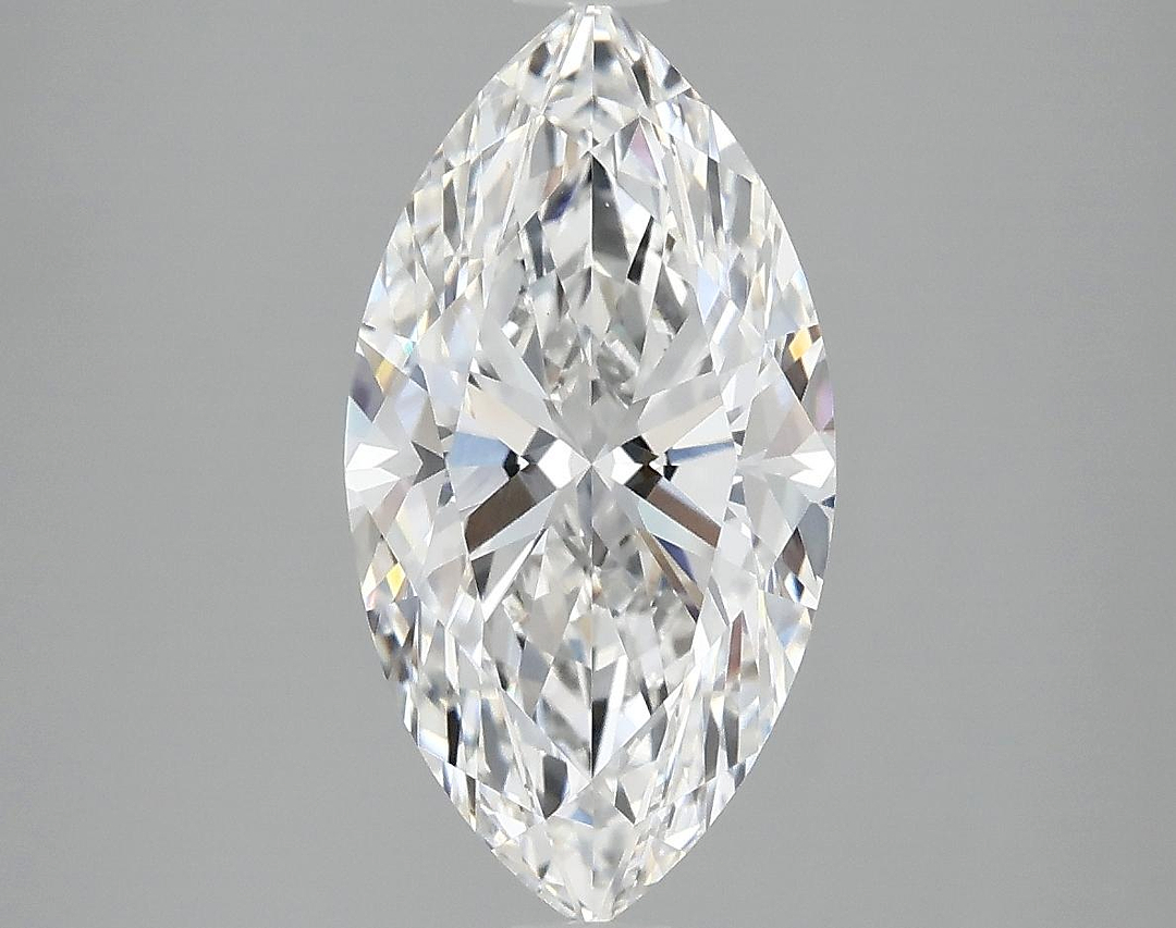 2.98 Carat Marquise Shaped Excellent Cut VVS2 IGI Certified Lab Grown Diamond