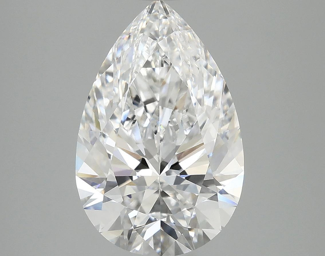 3.87 Carat Pear Shaped Excellent Cut VVS2 IGI Certified Lab Grown Diamond