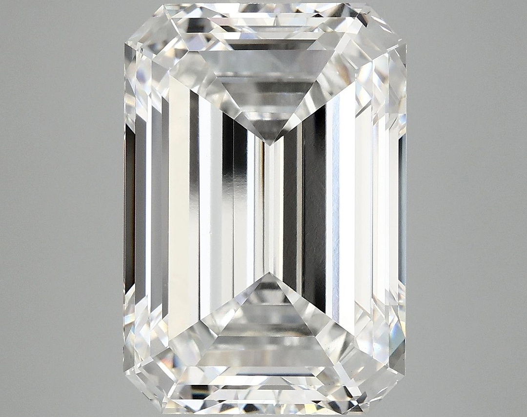 10.1 Carat Emerald Shaped Ideal Cut VVS2 IGI Certified Lab Grown Diamond