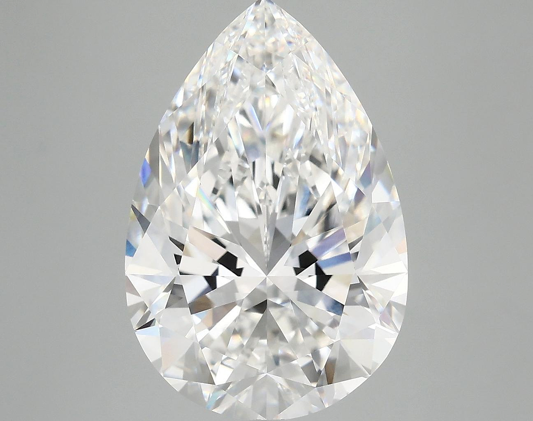 6.16 Carat Pear Shaped Excellent Cut VVS2 IGI Certified Lab Grown Diamond