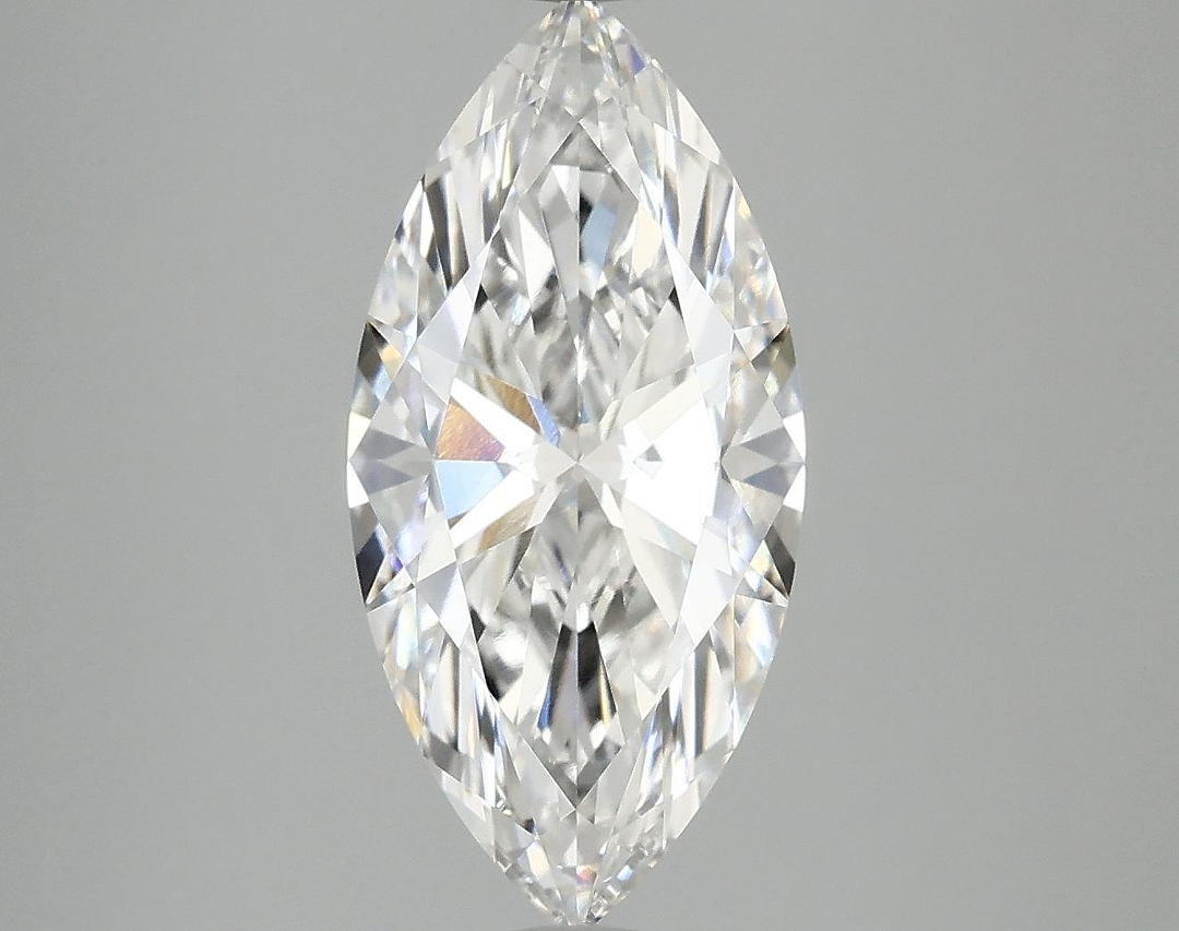 3.09 Carat Marquise Shaped Excellent Cut VVS2 IGI Certified Lab Grown Diamond