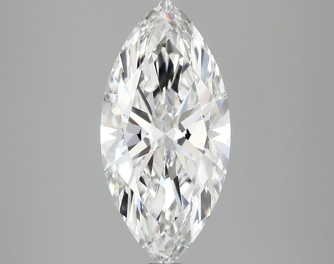 2.97 Carat Marquise Shaped Excellent Cut VVS2 IGI Certified Lab Grown Diamond