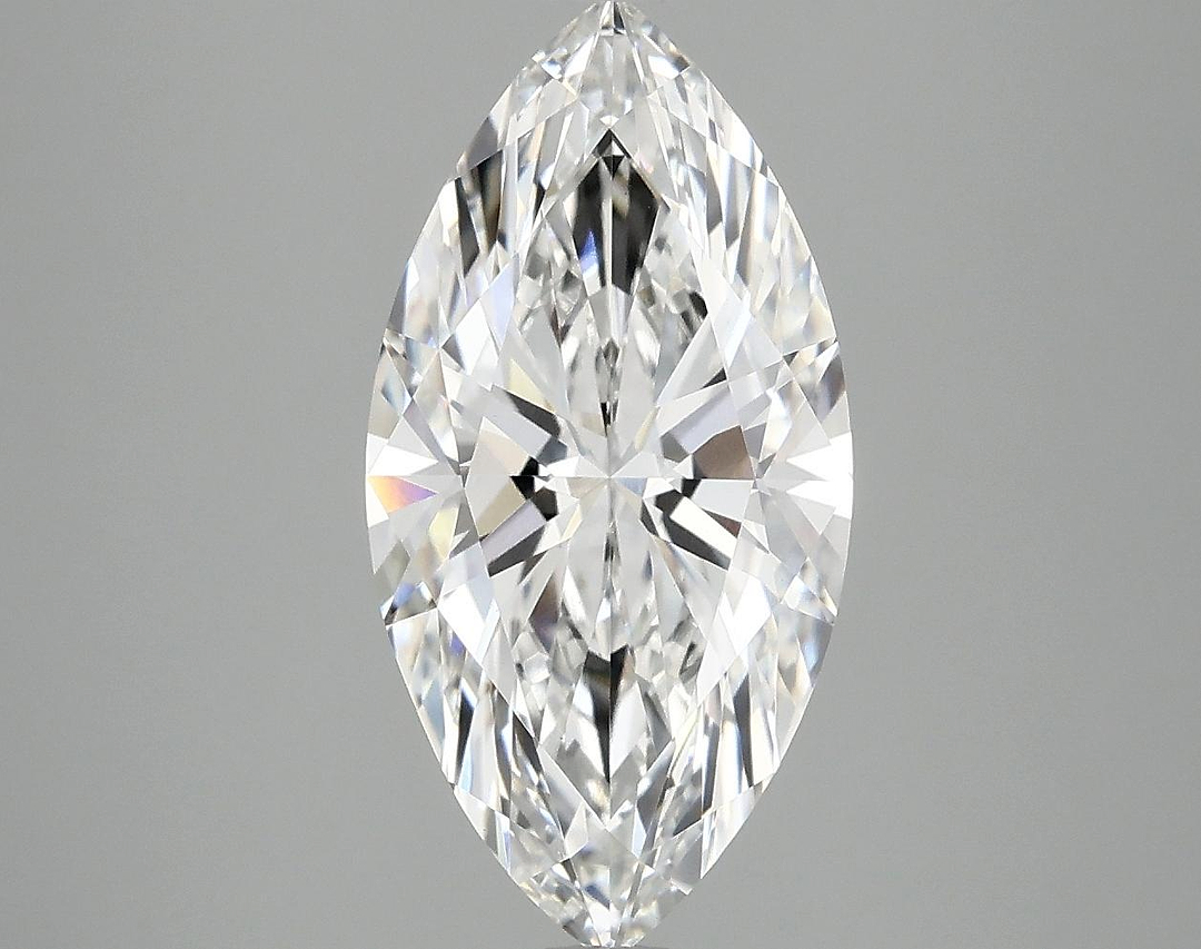 3.07 Carat Marquise Shaped Ideal Cut VVS2 IGI Certified Lab Grown Diamond