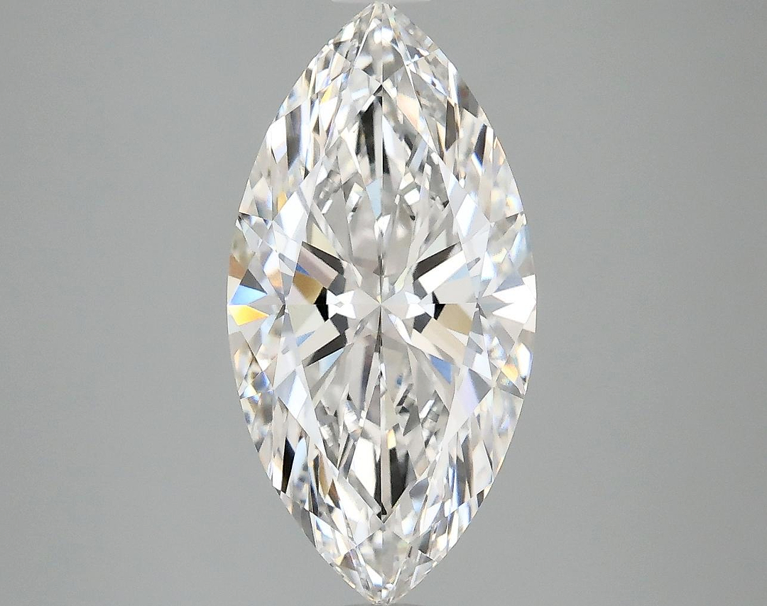 3.02 Carat Marquise Shaped Ideal Cut VVS2 IGI Certified Lab Grown Diamond