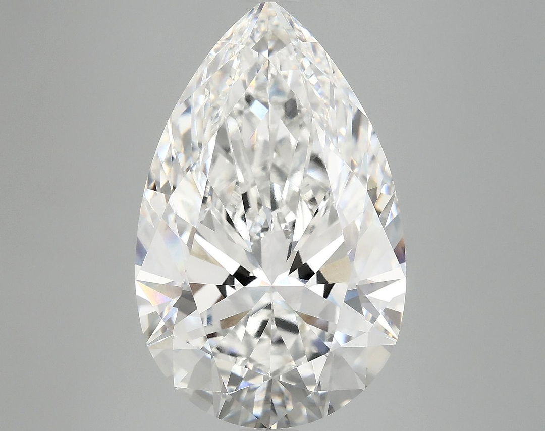 7.62 Carat Pear Shaped Ideal Cut VVS2 IGI Certified Lab Grown Diamond