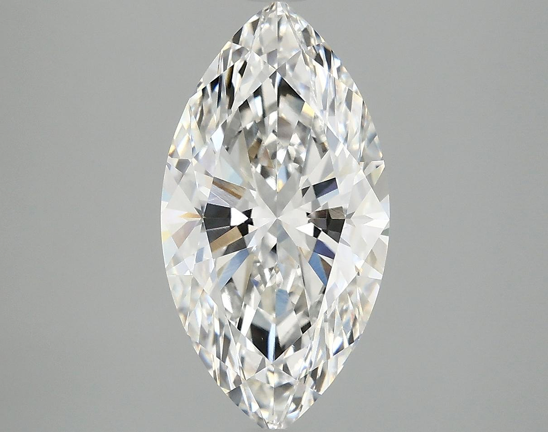 3.03 Carat Marquise Shaped Ideal Cut VVS2 IGI Certified Lab Grown Diamond