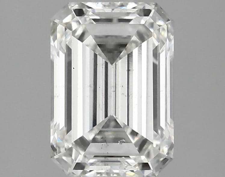 2.07 Carat Emerald Shaped Ideal Cut SI1 IGI Certified Lab Grown Diamond