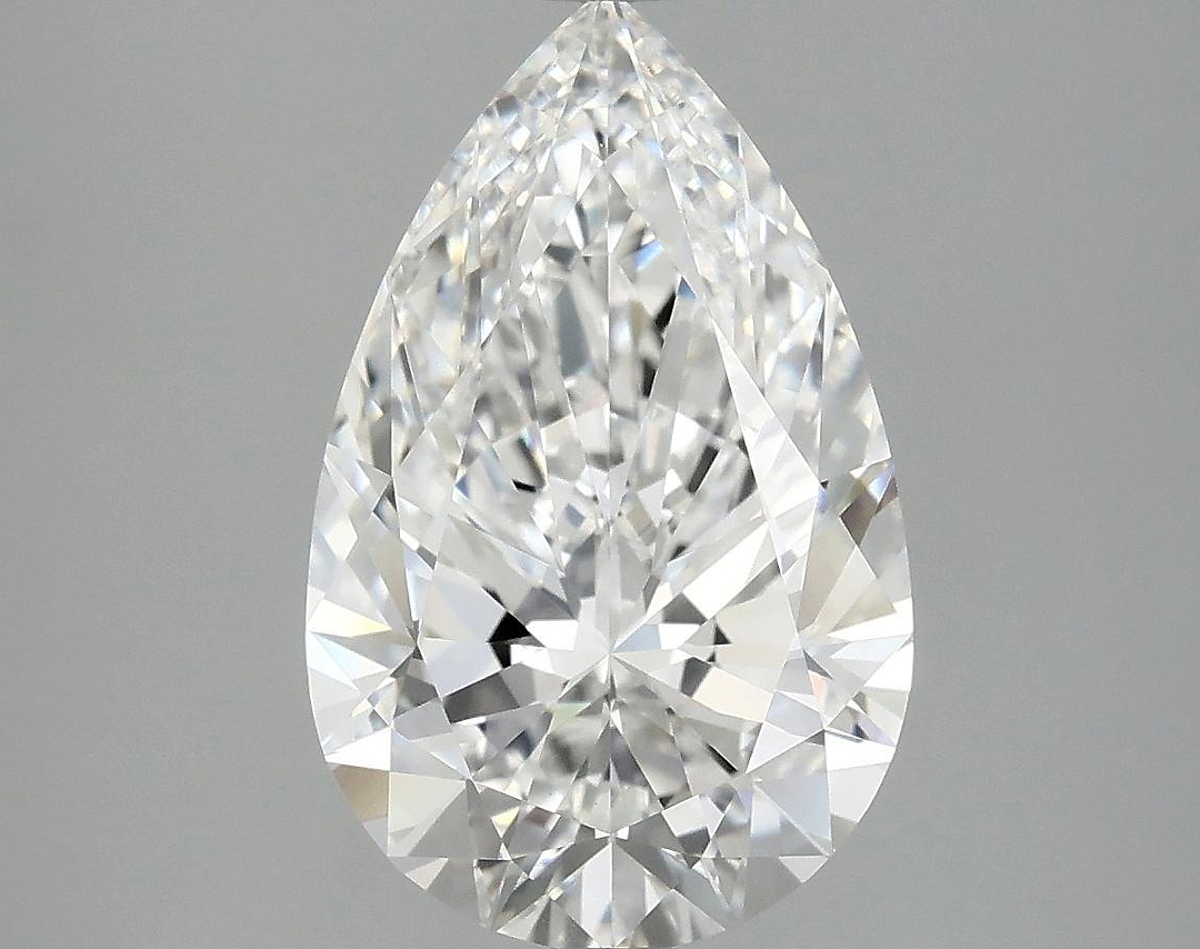 3.82 Carat Pear Shaped Ideal Cut VVS2 IGI Certified Lab Grown Diamond