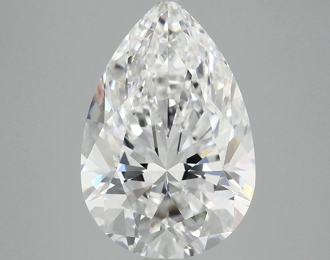 4.08 Carat Pear Shaped Excellent Cut VVS2 IGI Certified Lab Grown Diamond