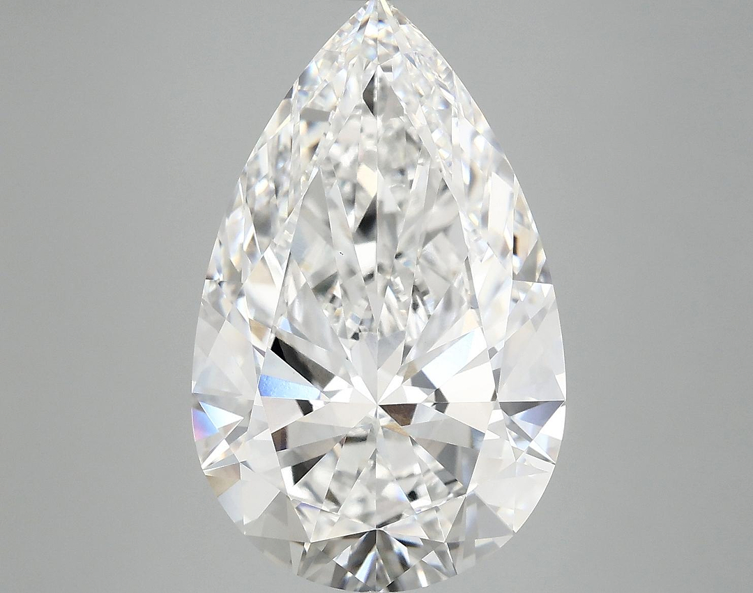 7.02 Carat Pear Shaped Ideal Cut VVS2 IGI Certified Lab Grown Diamond
