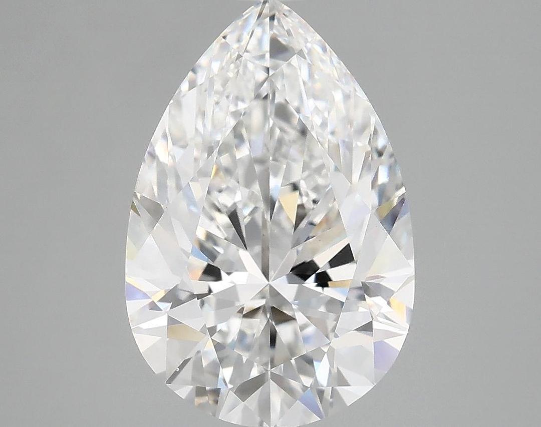 4.04 Carat Pear Shaped Excellent Cut VVS2 IGI Certified Lab Grown Diamond