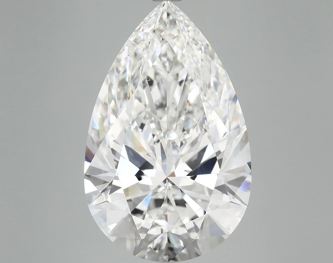 10.2 Carat Pear Shaped Ideal Cut VVS2 IGI Certified Lab Grown Diamond