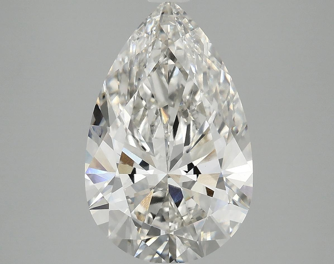 4.05 Carat Pear Shaped Ideal Cut VVS2 IGI Certified Lab Grown Diamond
