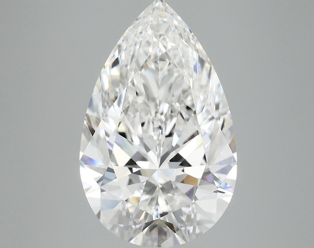 6.01 Carat Pear Shaped Ideal Cut VVS2 IGI Certified Lab Grown Diamond