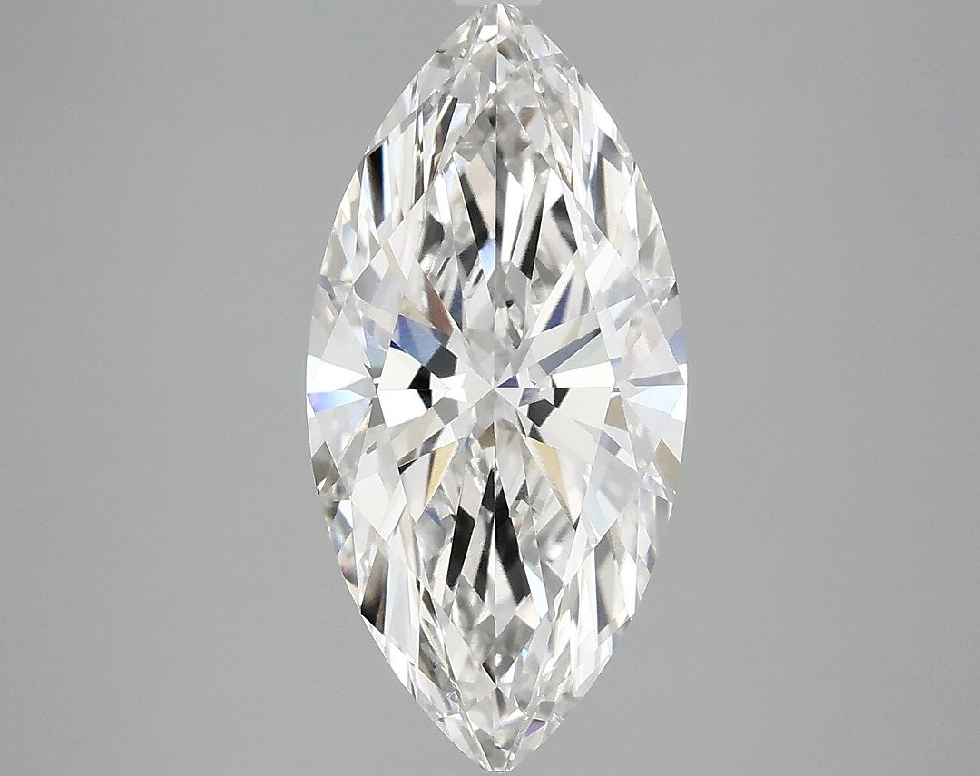 3.01 Carat Marquise Shaped Excellent Cut VVS2 IGI Certified Lab Grown Diamond