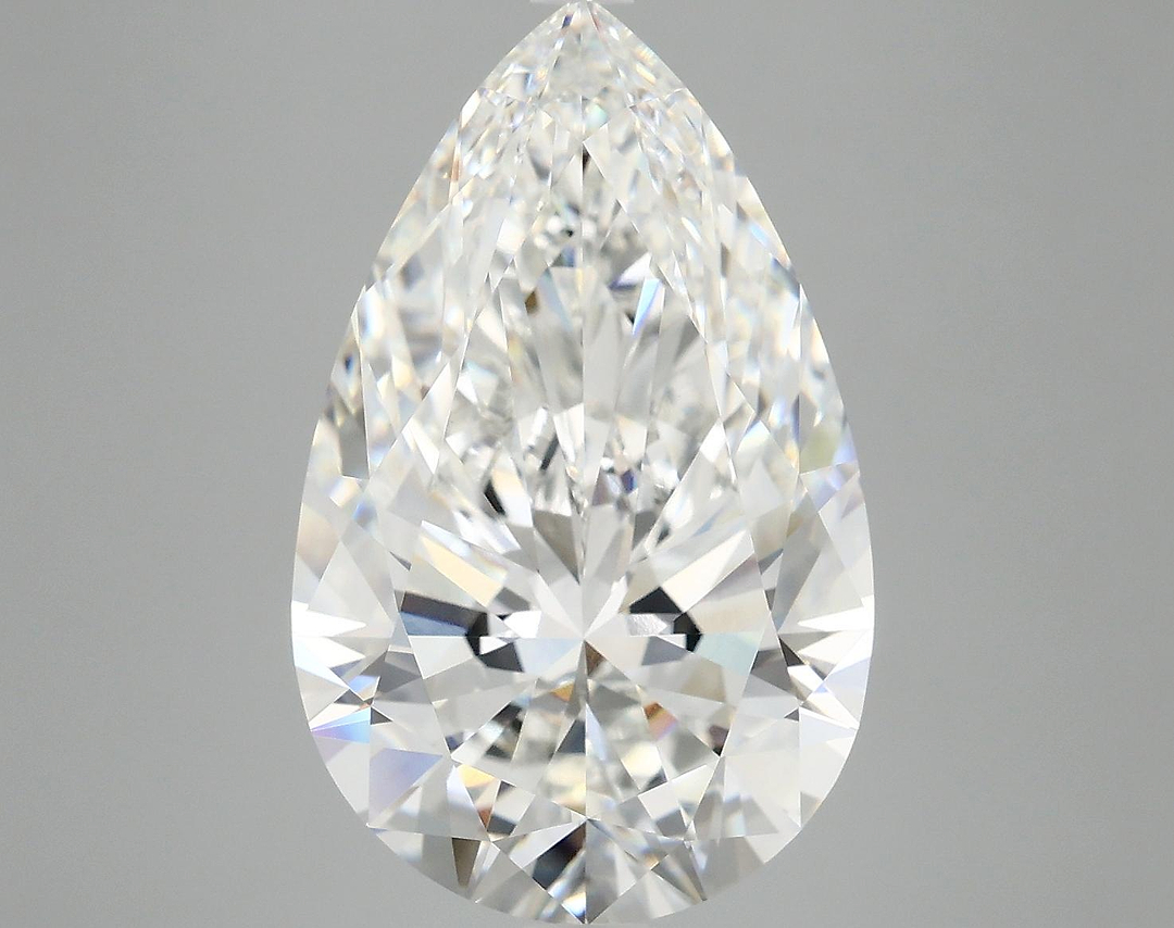 7.64 Carat Pear Shaped Ideal Cut VVS2 IGI Certified Lab Grown Diamond