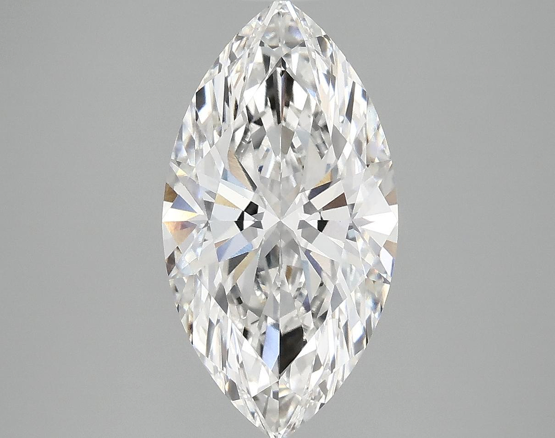 3.06 Carat Marquise Shaped Excellent Cut VVS2 IGI Certified Lab Grown Diamond