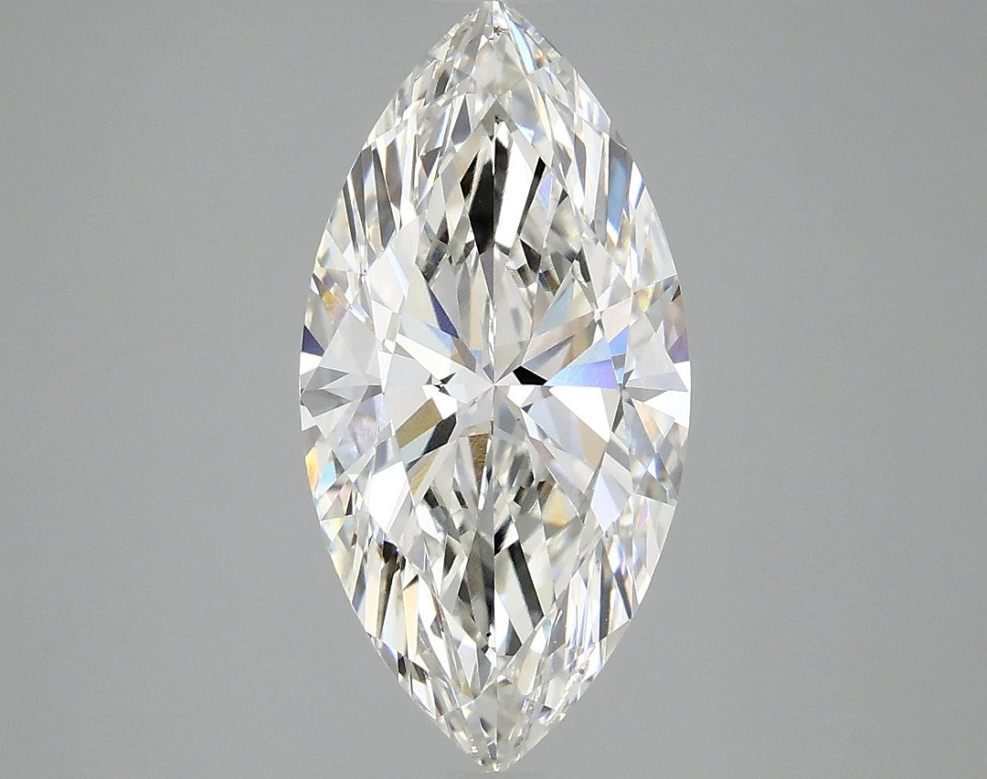 2.96 Carat Marquise Shaped Ideal Cut SI1 IGI Certified Lab Grown Diamond