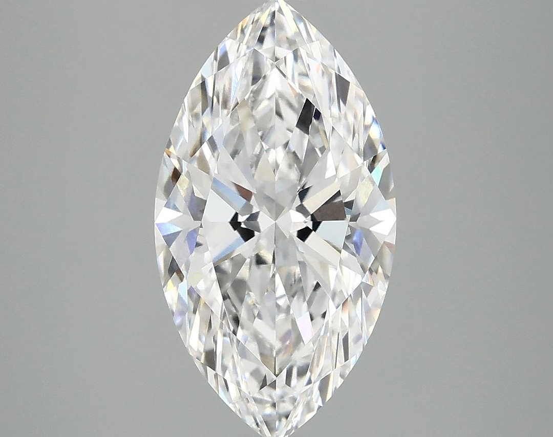 3.06 Carat Marquise Shaped Excellent Cut VVS2 IGI Certified Lab Grown Diamond