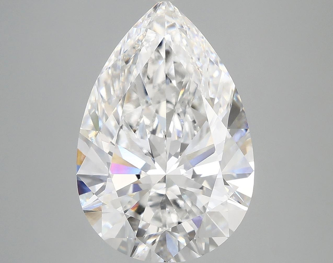 5.47 Carat Pear Shaped Excellent Cut VVS2 IGI Certified Lab Grown Diamond
